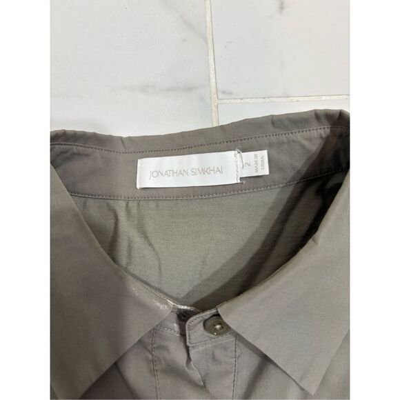 SIMKHAI Cleo Pleated Poplin Balloon Dress - Picture 3 of 8